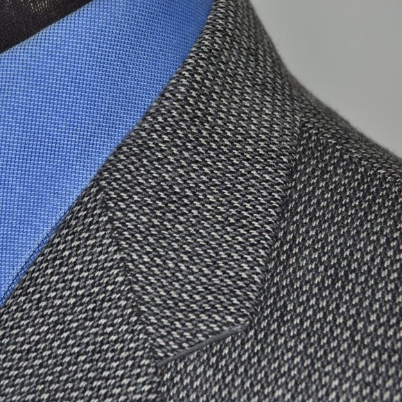 Calvin Klein 40R Sport Coat Blazer Suit Jacket Bla - Picture 2 of 8